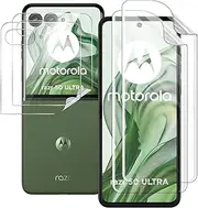 [Acoweous] Screen Protector for Motorola RAZR 50 Ultra, Pack of 2, Hydrogel Screen Protector, Transparent, Self-Healing, Scratch-Resistant, HD Clear TPU Film