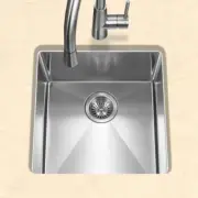 Houzer 17" x 18" Stainless Steel Undermount Bar/Prep Bowl Sink CNR-1700