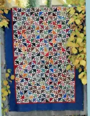 Not Fish 3" Blocks Lap Quilt or Wall Quilt Pattern Primitive Country Folk Art