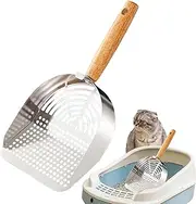 Dog Poop Scooper - Cat Litter Scooper | Cat Litter Tray Quick Strainer | Stainless Steel Cat Waste Scoop | Robust Strainer Tool for Cats and Kittens | Pet Supplies for Home and Indoor Use