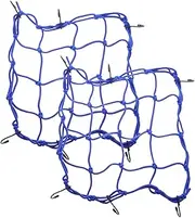 1 Pair Elastic Cargo Net for Motorcycle and Bicycle Luggage Durable Portable Mesh Storage Fit Lightweight Sturdy Elastic Net for Easy Travel and Storage