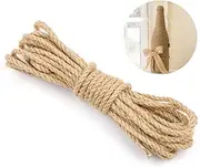 Hemp Rope, 4 mm 5 m Jute Rope, Natural Rope Cord, Jute Twine Craft Cord for Garden, DIY Crafts, Packaging and Decoration