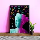 Ceres/Demeter Vaporwave Art – Neon Greek Goddess Print, Retro 80s Poster
