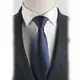 拉福 布面辦公領帶8cm寬版領帶拉鍊領帶 (黑.藍) 兒童