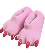 Unisex Paw Shoes plush Dinosaur Claw Slippers