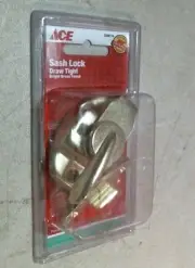 Ace 14340 Window Sash Lock Draw Tight Bright Brass Finish #5298716 FREE SHIPPING