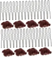 KAILIKETIY 1 Set Hair Net for Sleeping Ballet Bun Cover Shaped Clips Ultrafine Mesh Hair Accessories for Secure Comfortable Hold for Womens Hairstyles and Events