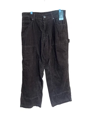 No Boundaries Mens Corduroy carpenter pants Sz 32/31 pure espresso NWT