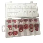 Sized Assortment of 150 Pcs Red Flat Washers for Safety and Reliability