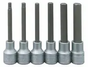 Teng M1211 - In-Hex Socket Set 1/2" Drive 6 Piece Long