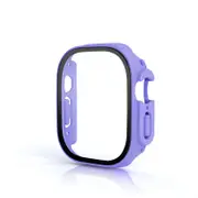 Nevenka Screen Protector Case with Tempered Glass Film For Apple iWatch 8 Ultra -Lilacs
