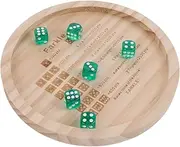 UPKOCH 1 Set Wooden Dice Tray for Farkle Dice Tray with Smooth Finish Stylish Board Game Accessory for Roleplaying and Gatherings