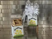 Get Well Soon Nutter Butter Cookies Gift Basket-Box Wrapped With White Bow