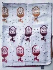 Pad Concept Germany Oversize Cotton Blend Throw Cuckoo Clocks - NEW