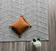 Zig Zag Spotted Grey Rug
