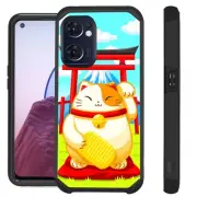 FUSION For OnePlus Nord N300 5G Case Hybrid Phone Cover LUCKY CAT