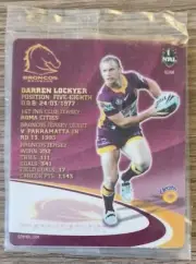 NRL Samboy The Footy Frames Tazo ~ Darren Lockyer ~ Brisbane Broncos ~ B1/64
