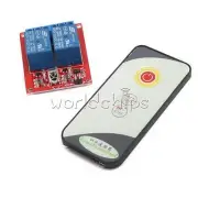 12V 2 Channel IR LED Relay Driver Module Infrared Remote Control + Receiver