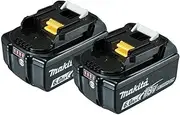 Makita Genuine 18V 6.0Ah Battery with LED Fuel Gauge Indicator Twin Pack 198490-0