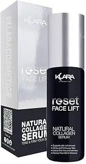 Klara Cosmetics Facelift Moisturiser Collagen for Mature Age Skincare Facial Serum, 30 ml