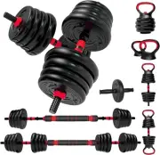 8 in 1 Li Fitness Adjustable Dumbbells Weights Set, Weight Set Used As Dumbbell