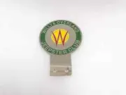 BADGE EMBLEM MOOGRAM FITS TO VINTAGE WILLYS OVERLAND JEEPSTER CLUB FRONT GRILL