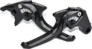 2 Fingers Short Brake Clutch Lever Set Compatible with CFMOTO 450MT 650MT 700MT 800MT 700CL-X 650NK 650GT 650TR-G, CNC Aluminum Alloy Made (Black)