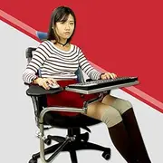 Magichold Ergonomic Laptop/Keyboard/Mouse Stand-Mount for Workstation/Video Gaming/etc (can be Installed to Your Chair Column Or Any Round Bar with Max 1.96 inch Diagonal Thickness
