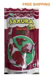 Sakura Fish Tropical Aquarium Gold Koi Goldfish Food Baby Pellets Floating Type