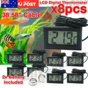 8X LCD Digital Thermometer for Fridge/Freezer/Aquarium/FISH TANK Temperature AU