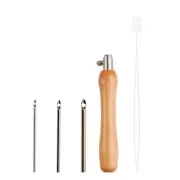 Hand Embroidery Pen Beginner Punching Needle Embroidery Set for Stitching
