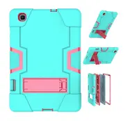 MCC Stylish Shockproof Samsung Galaxy Tab S6 Lite 10.4 Case Cover P610 620 [Light Blue+Magenta]