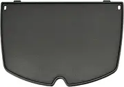 CAMPAQUIP Cast Iron Half Griddle Plate | Fits Weber Q Series | Q200 | Q220 | Q2000 | Q2200 | Matt Porcelain Enamel | Flat Grill Pan | Non-Stick | NOT for N Series