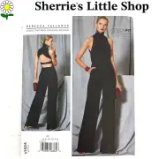 Vogue V1524 Rebecca Vallance Designer Halter Jumpsuit Sewing Pattern Size 6-14