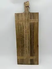 Mango Wood Sentiment Charcuterie Serving Board 25” by Mud Pie New