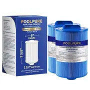 POOLPURE 6CH-940RA Spa Filter Replaces Pleatco PWW50P3-M(1 1/2" Coarse Thread...