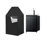 Waterproof Beer Dispenser Cover for Kegerator 420D Oxford Fabric Black