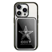 PowerThru Power Bank Mirror Slim Power Bank MagSafe Compatible OBEY Star Icon Face PowerThru Power Bank