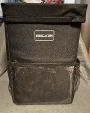 Beicarin Car Trash Can with Lid - Car Trash Bag Hanging with Storage New Unboxed