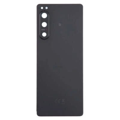 Original Battery Cover Rear Back Glass +Camera Lens (Black) For Sony Xperia 5 IV