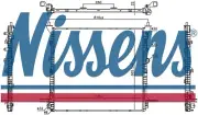 NISSENS Radiator 606981 for eg. VW CRAFTER 35 (2017) 2.0 TDI