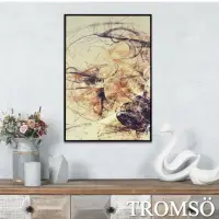 在飛比找momo購物網優惠-【TROMSO】時尚風華抽象有框畫大幅60X90CM-探索夏