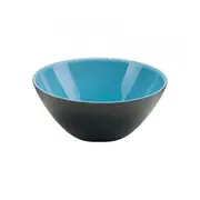 Guzzini My Fusion Plastic 20cm Serving Bowl Food/Salad Container Black/Blue