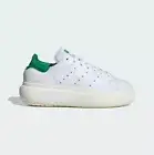 New Adidas Women's Stan Smith PF Shoes - Off White /Green (ID2786)