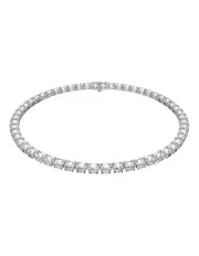 [Swarovski] Matrix Necklace Square Cut Rhodium Plated in White