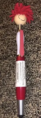 MOP TOPPER™ QTY 1 STYLUS PENS -MICROFIBER SCREEN/iPAD CLEANER FOR COMPUTERS. Red