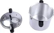 Vomeko Aluminium Alloy Pressure Cooker, Pressure Canner Stovetop,Thickened 23L Capacity Fast Cooking with Meter for Kitchen Gas Stove