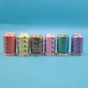 Lot of 6 Yli Polyester Thread 200 Yards Per Spool Factory Sealed