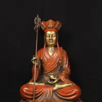 在飛比找Yahoo!奇摩拍賣優惠-純銅鎏真金地藏王菩薩1200長16.5公分 寬15.5公分 