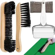 Shxupjn Pool Table Accessories Kit - Billiards Pool Table Brush - Billiards Pool Table Brush and Rail Brush Set for Pool Table, Billiards Pool Accessories